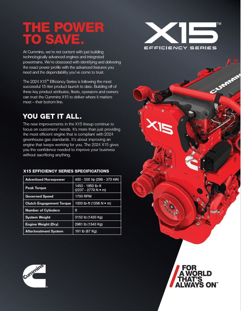 Cummins X-15 Efficiency Series