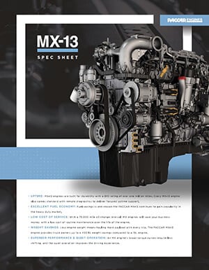 Paccar MX-13 Spec Sheet Thumbnail