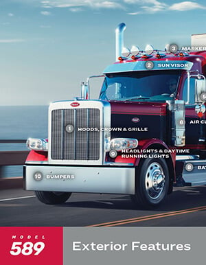 Peterbilt Model 589 Cab Exterior Features Thumbnail